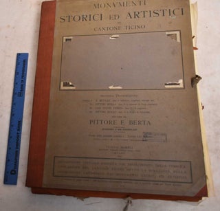 Item #189222 Monumenti Storici ed Artistici del Cantone Ticino. Serie VII, Il Metallo; Pitture...