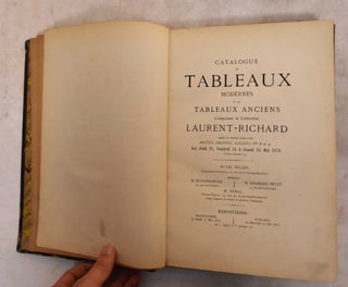 Item #189237 Catalogue De Tableaux Modernes Et De Tableaux Anciens Composant La Collection...