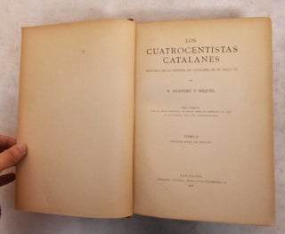 The Catalan Cuatrocentistas (Vol I & II); History of painting in Catalonia in the 15th century.
