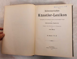 Swiss Artist Lexicon (4 Volumes)