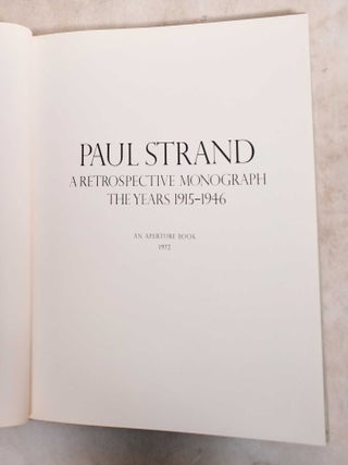 Paul Strand: A Retrospective Monograph the Years 1915-1946, 1950-1968 (Two Volumes)