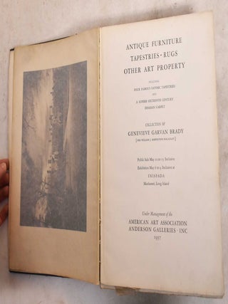 Antique Furniture, Tapestries, Rugs, Other Art Property including four famous gothic tapestries and a superb sixteenth century Ispahan carpet; collection of Genevieve Garvan Brady (Mrs. William J. Babington Macaulay)