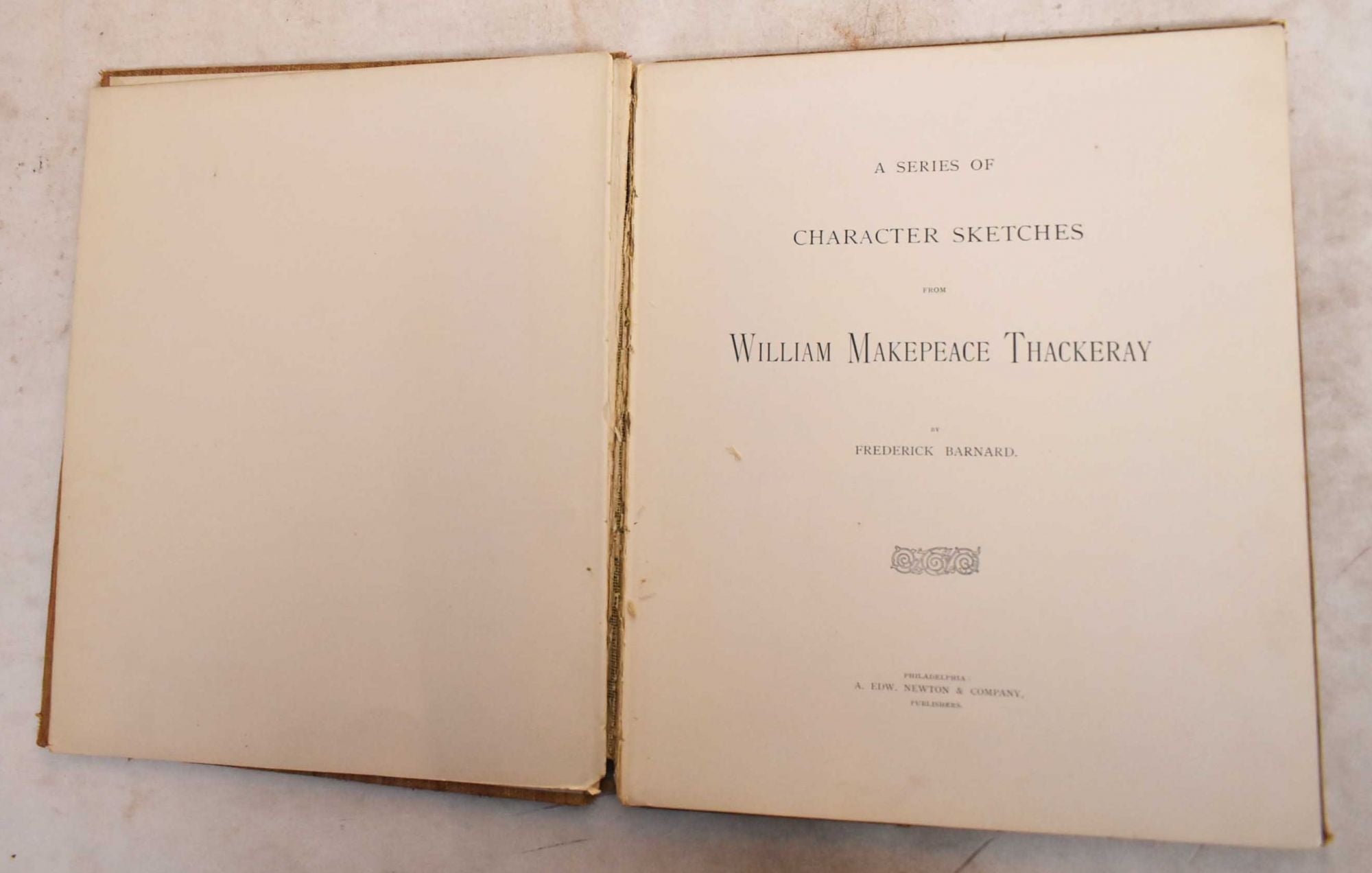 A Series of Character Sketches From William Makepeace Thackeray ...