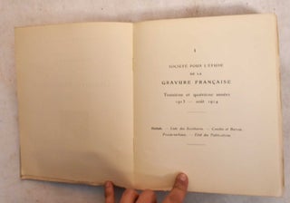 Annuaire De La Gravure Francaise 1913 Aout 1914