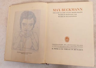 Item #189707 Max Beckmann. Max Beckmann, Curt Glasser
