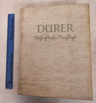 Item #190023 Written inheritance; 2. The Beginnings of Theoretical Studies. Albrecht Dürer