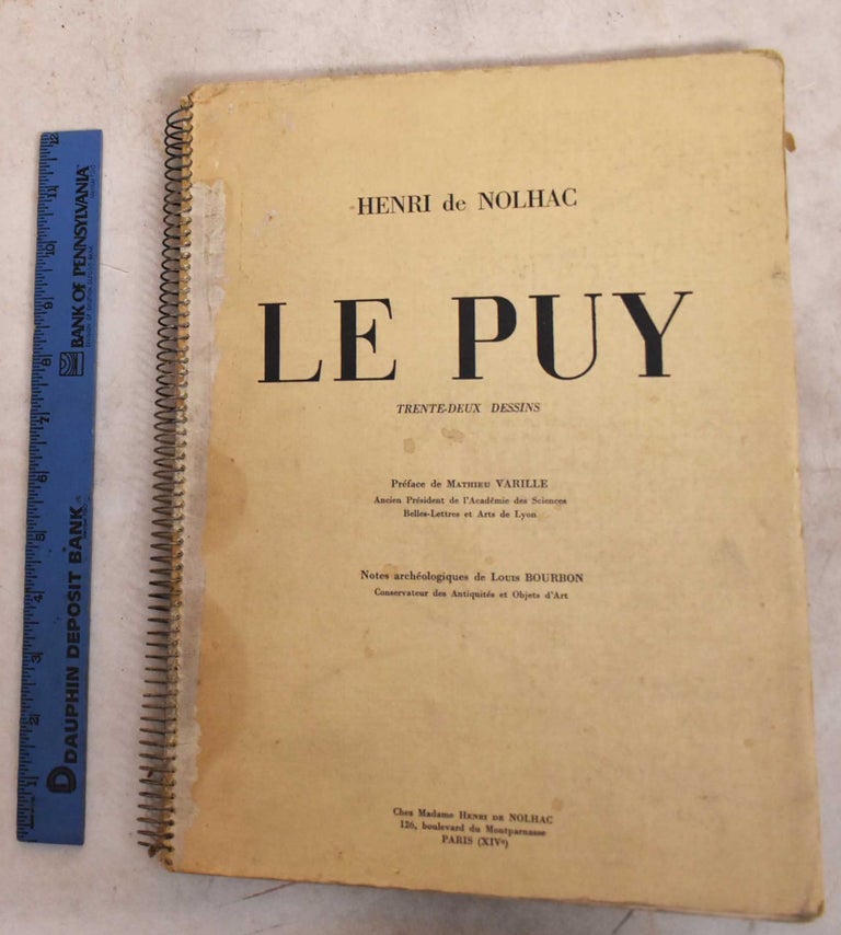 Item #190034 Le Puy; Thirty-two Drawings. Henri de Nolhac.