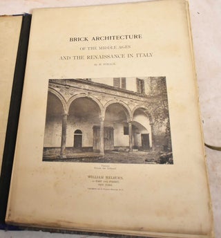 Brick Architecture of the Middle Ages and the Renaissance in Italy