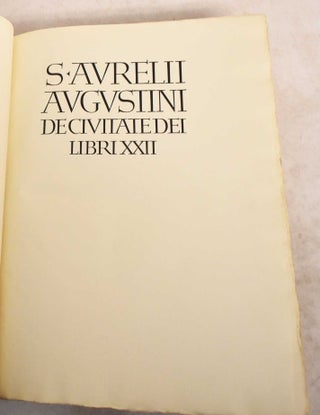 Item #190086 S. Avrelii Augustini de Civitate Dei Libri XXII. Aurelius Heiliger: Bernhard Dombart...