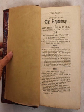 Item #190157 Prospectus of a New Monthly Work, The Repository of Arts, Literature, Commerce,...