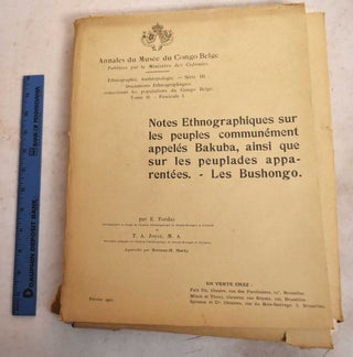 Item #190172 Notes Ethnographiques sur les Peuples Communement Appeles Bakuba, Ainsi Que Sur les...