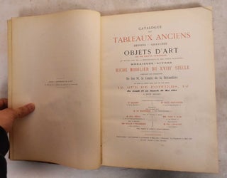 Item #190265 Tableaux Anciens, Dessins, Gravures, Objets d'Art et de Haute Curiosite du Moyen...