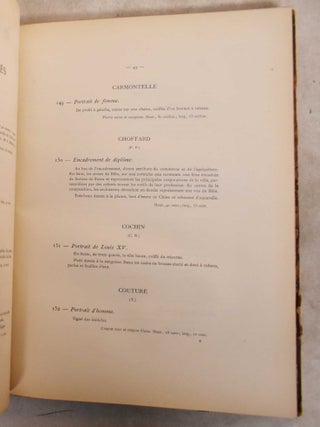 Tableaux Anciens, Dessins, Gravures, Objets d'Art et de Haute Curiosite du Moyen Age, de la Renaissance et des Temps Modernes. Medailles, Livresw Riche Mobilier du XVIIIe Siecle Composant les Collections de Feu M. le Comte de la Beraudiere