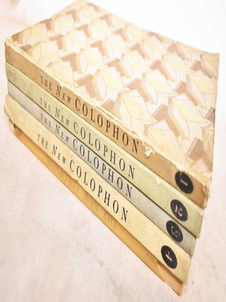 Item #190297 The New Colophon (issues I-IV, VIII). Elmer Adler