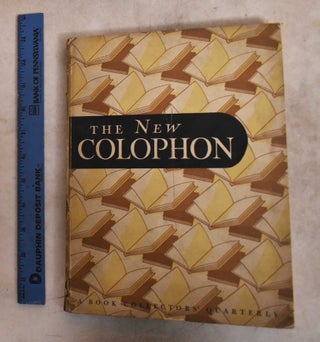 The New Colophon (issues I-IV, VIII)