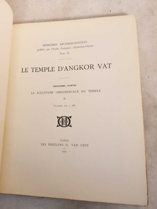 Le Temple d'Angkor Vat Wat. Tome II, Deuxieme partie. La Sculpture Ornamentale Du Temple (Volume 2 only)