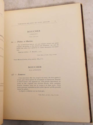 Catalogue des Tableaux Anciens des XVIIe et XVIIIe Siecles... Objets d'Art et d'Ameublement du XVIIIe Siecle et Autres Faiences de Delft...