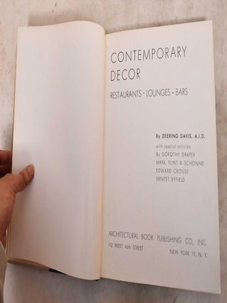 Item #190552 Contemporary Décor, Restaurants, Lounges, Bars. Deering Davis