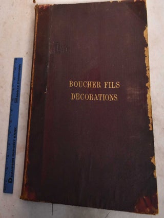 Item #190592 Recueil de Decorations Interieures. Juste-Francois Boucher