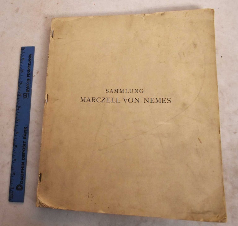 Item #190786 Sammlung Marczell Von Nemes. II. Textilien, Skulpturen, Kunstgewerbe. Hugo Helbing, Kunstsalon Paul Cassirer, München.