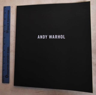 Item #190947 Andy Warhol: Black & White + Silver. Doris Ammann, Georg Frei