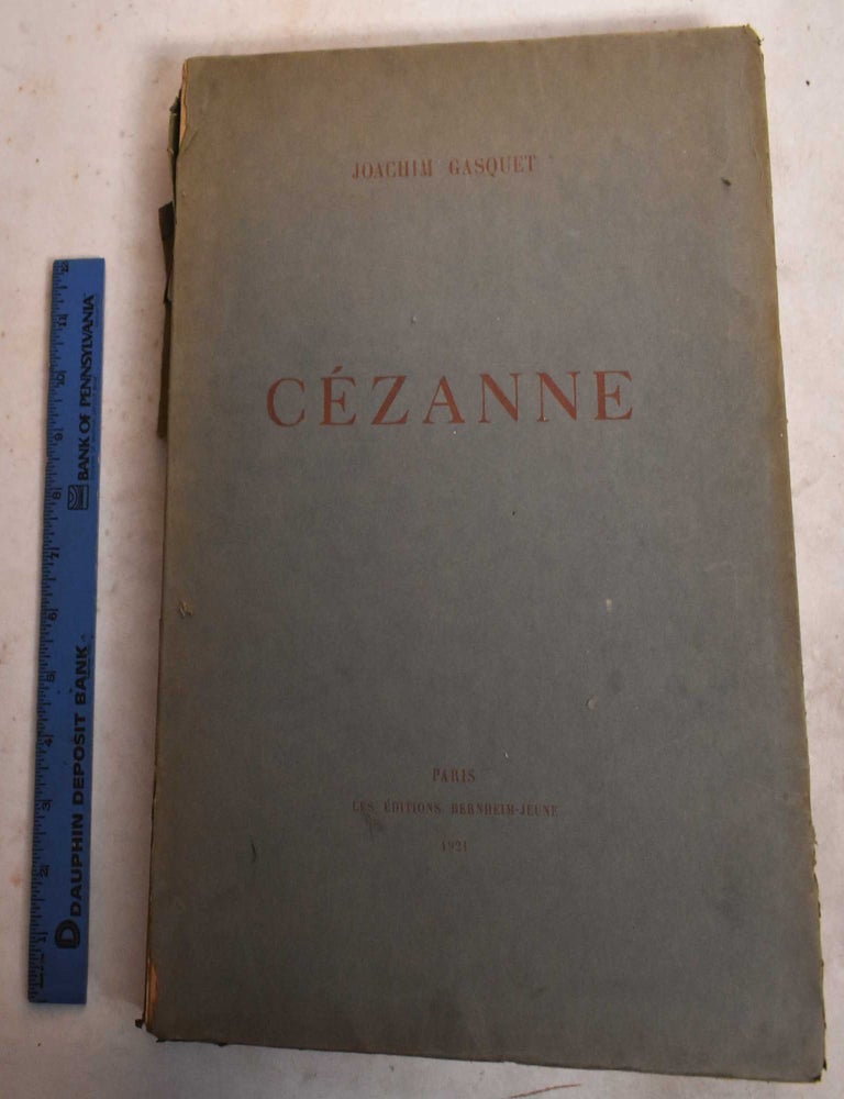 Item #191113 Cezanne. Joachim Gasquet.