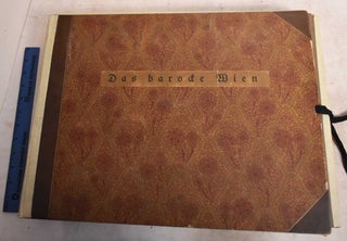 Item #191212 Das Barocke Wien. Max Eisler