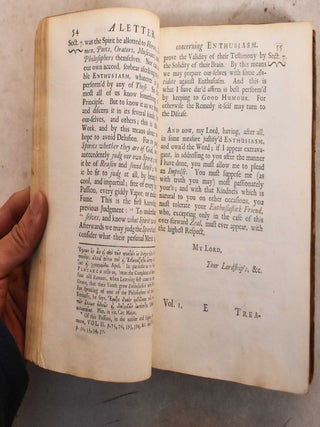 Characteristicks of Men, Manners, Opinions, Times: In Three Volumes.