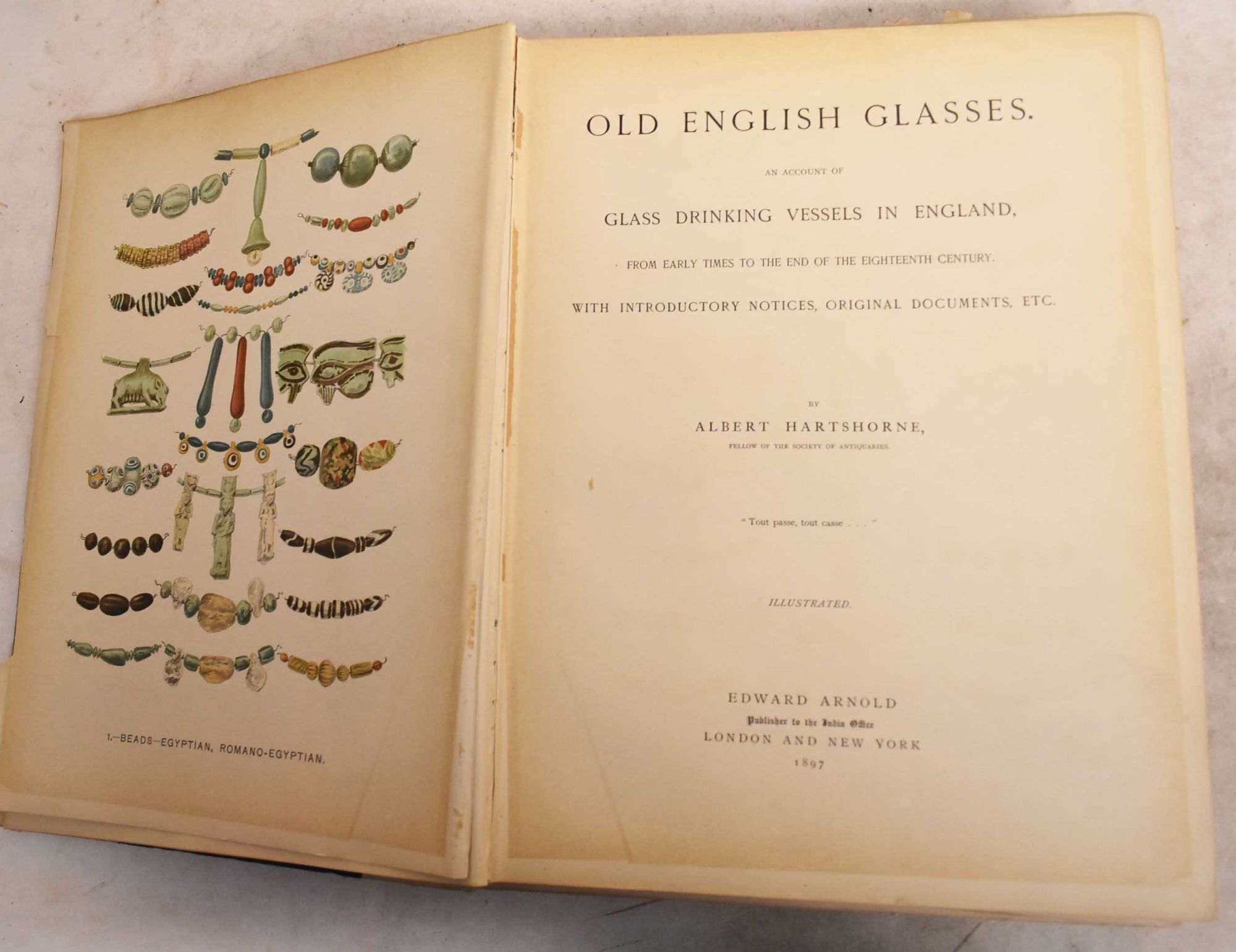 Old English Glasses. An Account of Glass Drinking Vessels in