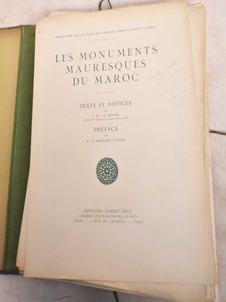 Les Monuments Mauresques du Maroc: Texte et Notices