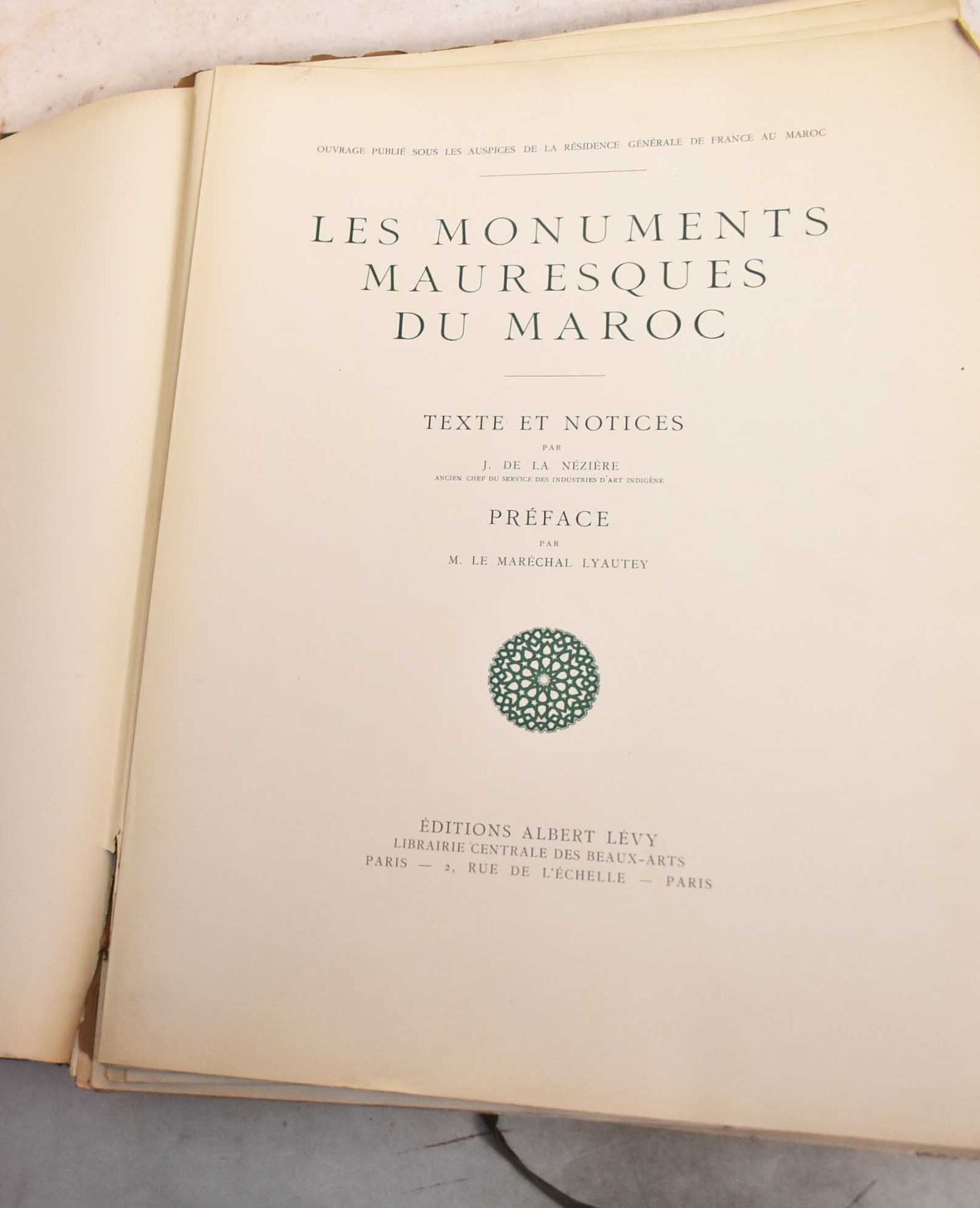 Les Monuments Mauresques du Maroc: Texte et Notices | Joseph de La