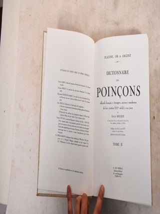 Item #191543 Dictionnaire des Poincons Officiels Francais & Etrangers, Anciens & Modernes de Leur...