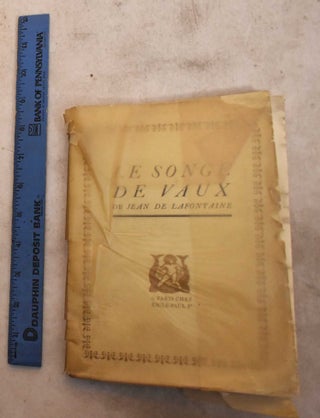Item #191673 Le Songe de Vaux. Jean de La Fontaine, Paul Vera