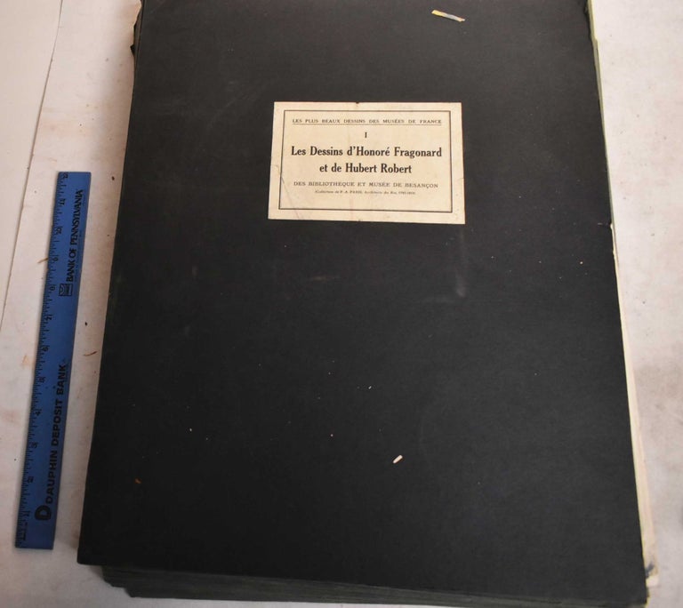 Item #191740 Les Dessins d'Honore Fragonard et de Hubert Robert des Bibliotheque et Musee de Besancon. Maurice Feuillet.