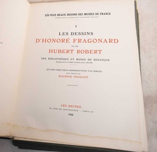 Les Dessins d'Honore Fragonard et de Hubert Robert des Bibliotheque et Musee de Besancon