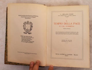 Item #191885 Il Tempio della Pace in Val d'Ermena presso Mondovì. Luigi Melano Rossi