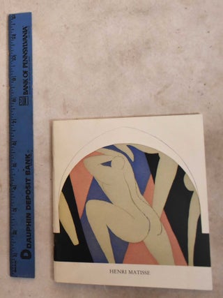 Item #192202 Henri Matisse: Sculpture, Drawings and Prints 1904-1952. Henri Matisse