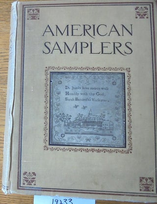 Item #19233 American Samplers. Ethel Stanwood Bolton