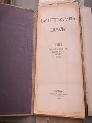 L'Architettura antica in Dalmazia (2 vols)