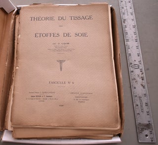 Item #192845 Theorie Du Tissage De Etoffes De Soie (Volumes 6, 7, 8, 9 And 10). J. Loir
