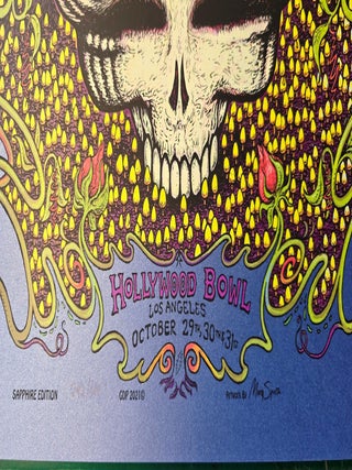 Dead and Company - 2021 - Tour Poster - Los Angeles, CA. Oct 29, 30, 31, 2021 Hollywood Bowl Sapphire Variant