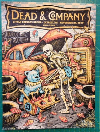 Item #195149 Dead and Company- 2017 - Tour Poster - Detroit MI. Nov 24, 2017 Little Caesars Arena