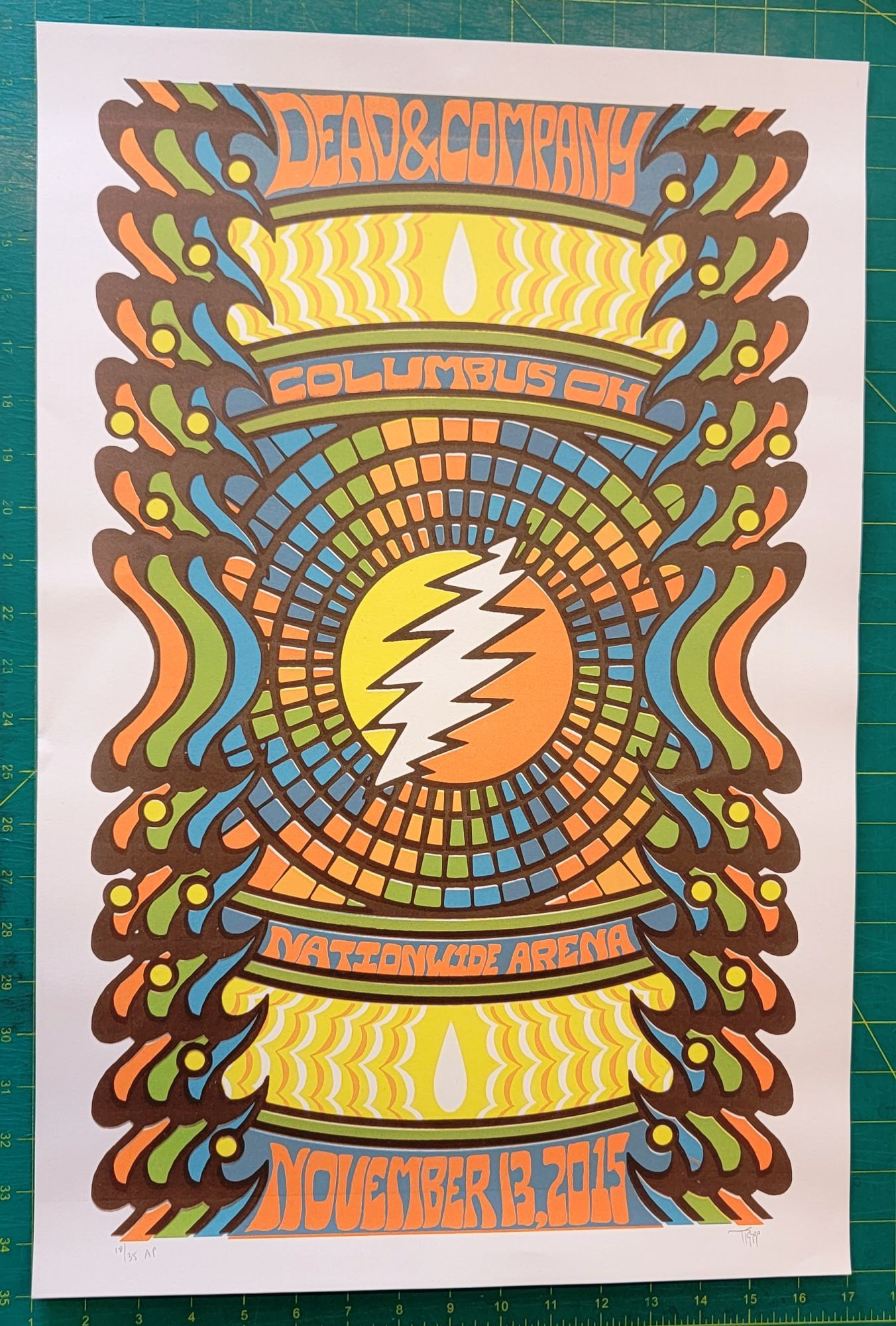 5379) ARB THE LONGEST TOUR ポスター Dead and Company - 2015 - Fall Tour - Poster - Columbus, OH