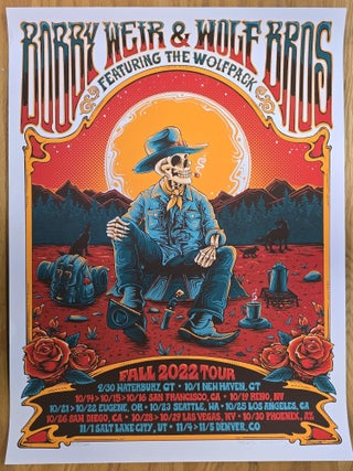 Item #195349 Bob Weir and Wolf Brothers - 2022 - Poster - VIP - Fall 2022 Tour