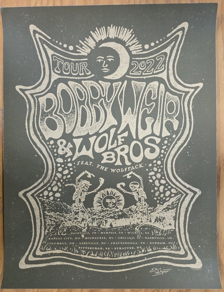 Item #195353 Bob Weir and Wolf Brothers - 2022 - Poster - Spring 2022 Tour