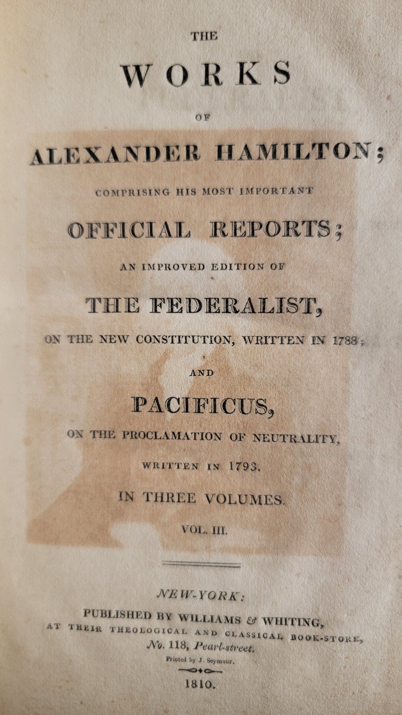 Alexander discount hamilton works