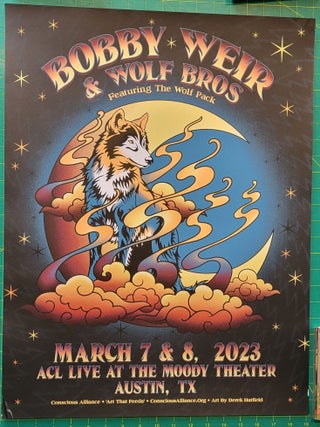 Item #195823 Bob Weir and Wolf Brothers - 2023 - Tour Poster - Austin, TX. Mar 7-8, 2023