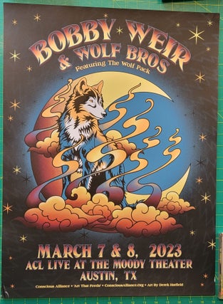 Item #195823 Bob Weir and Wolf Bros- 2020 -Tour Poster - Austin, TX. Mar 7-8, 2023 Moody Theater