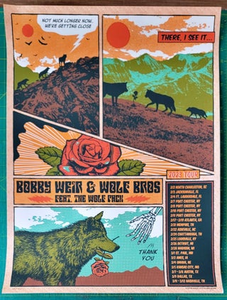 Item #195825 Bob Weir and Wolf Bros- 2023 -Tour Poster - VIP