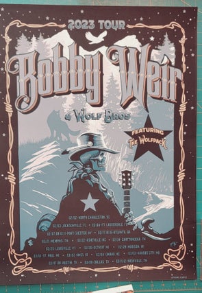 Item #195827 Bob Weir and Wolf Bros- 2023 -Tour Poster - WInter Tour